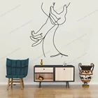 Обнаженная линия рисовать Искусство стикер стены для домашнего декора гостиной модные наклейки на стены валентинки Съемные Фрески Wallpoof CX1555