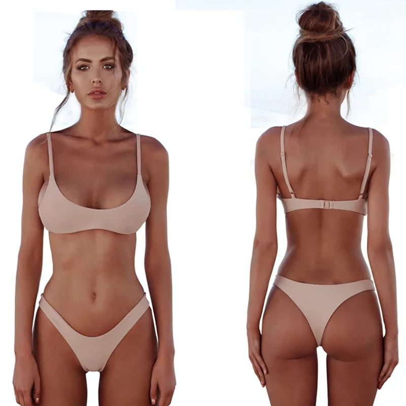 

Crop Top Women Bikini Fashion Beach Bathing Suit Sexy Thong Bikinis Casual Women's Swimsuit Brazilian Tanga Leisure Swimwear