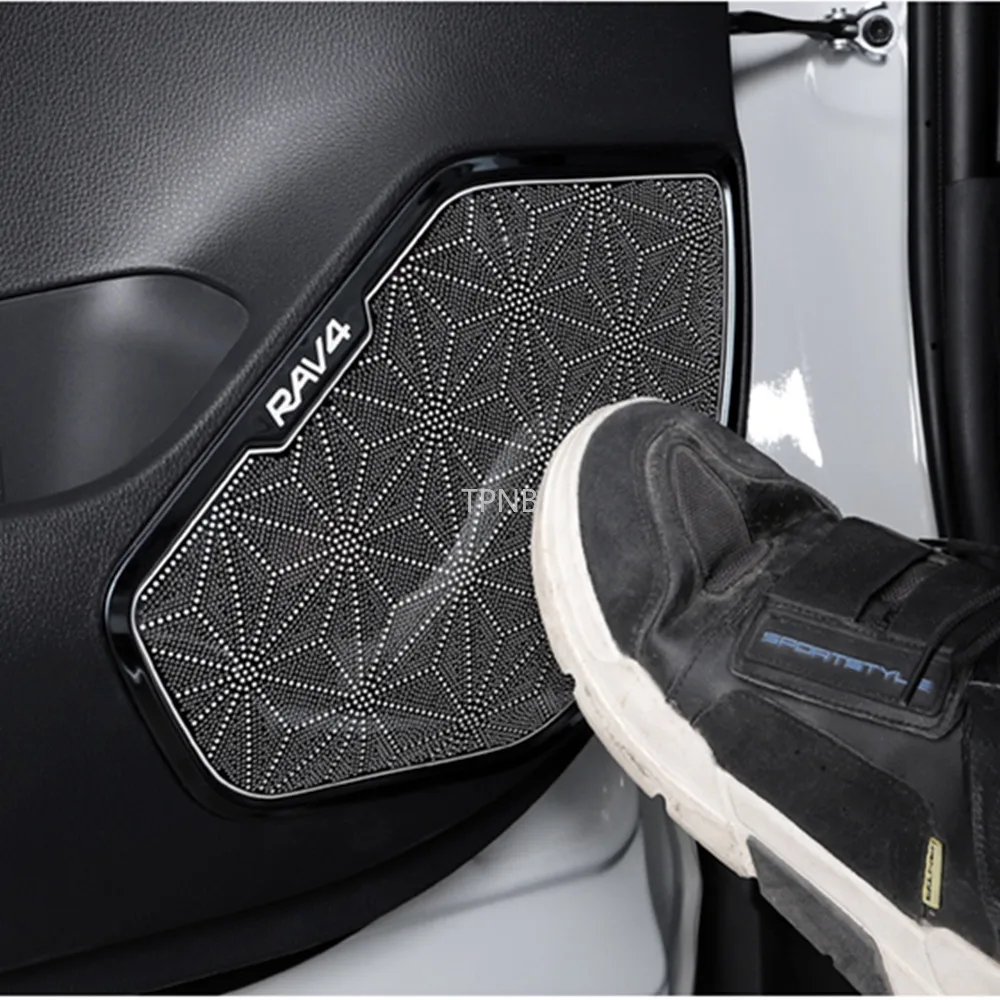 Крышка громкоговорителя из нержавеющей стали для Toyota RAV4 XA50 2019 2020 | Автомобили и