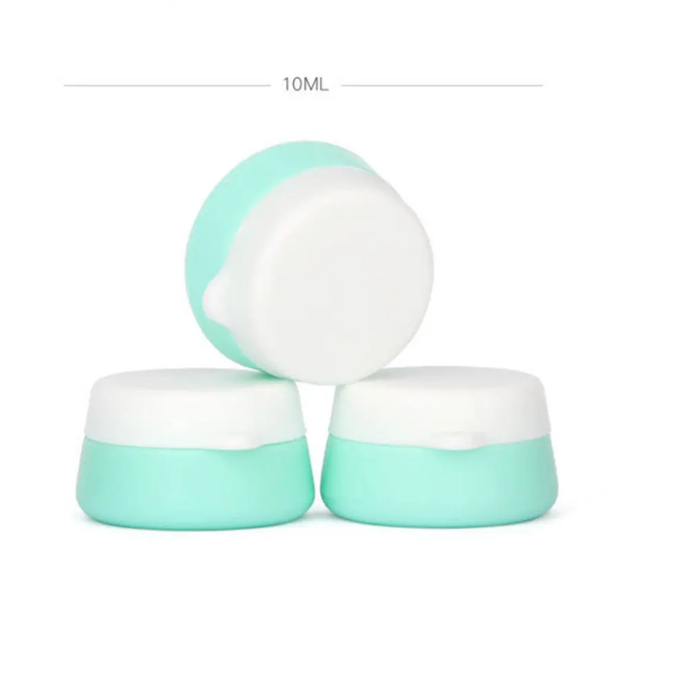 

3pcs Travel Cream Case Silicone Cream Case Cosmetic Emulsion Case Travel Silicone Bottle Portable Cream Bottle (10ml)