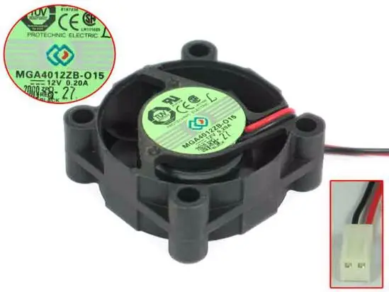 Magic MGA4012ZB-O15 DC 12V 0.20A 40x40x15mm вентилятор охлаждения сервера Magic MGA4012ZB-O15 DC 12V 0.20A 40x40x15mm вентилятор охлаждения сервера