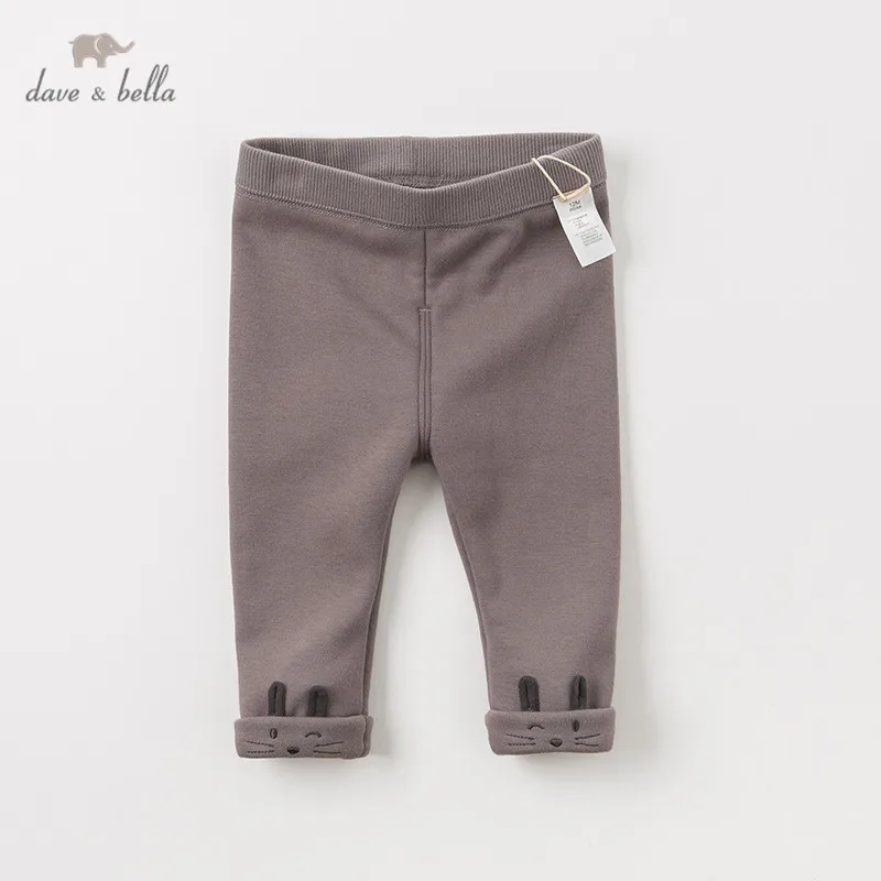 

DBJ11491 dave bella winter baby girls pants children full length kids pants infant toddler trousers