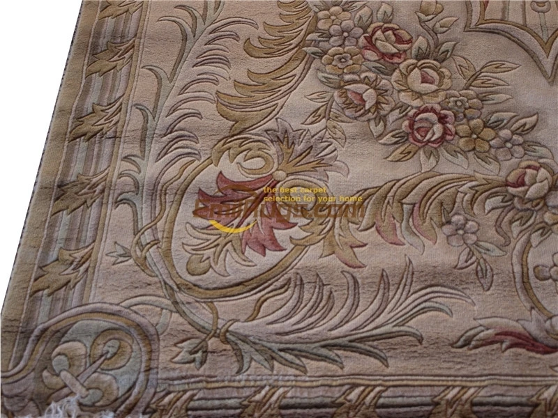 

3d carpetsavonnerie hand s French Chic Brown Fashionable Circular Knitting savonneriefor carpet