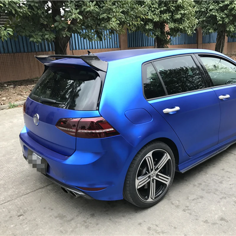 MK7 GTI O Стиль углеродного волокна задний багажник крыла Спойлер для Volkswagen Golf 7 VII MK &