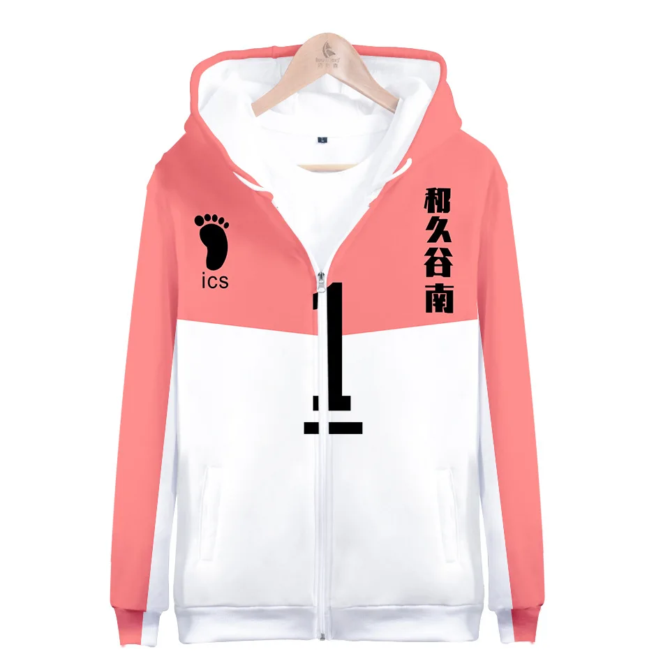 Japan Anime Haikyuu Cosplay Костюм Kageyama Tobio Oikawa Tooru Kuroo Tetsurou Tendo Satori Bokuto Koutarou куртка с капюшоном