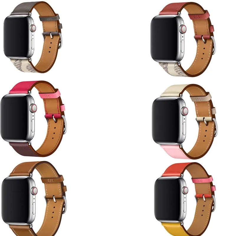 Серия 5/4/3/2/1 из натуральной кожи браслет ремешок для наручных часов Apple Watch один