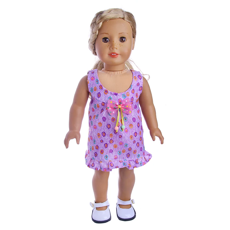 2 шт./компл. шорты с короткими рукавами/платье Кукла Одежда цветочный узор для