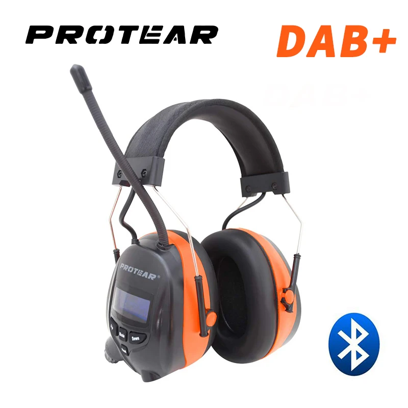 Наушники Protear DAB +/DAB/FM с поддержкой Bluetooth|hearing protectors|ear defendersearmuffs electronic |