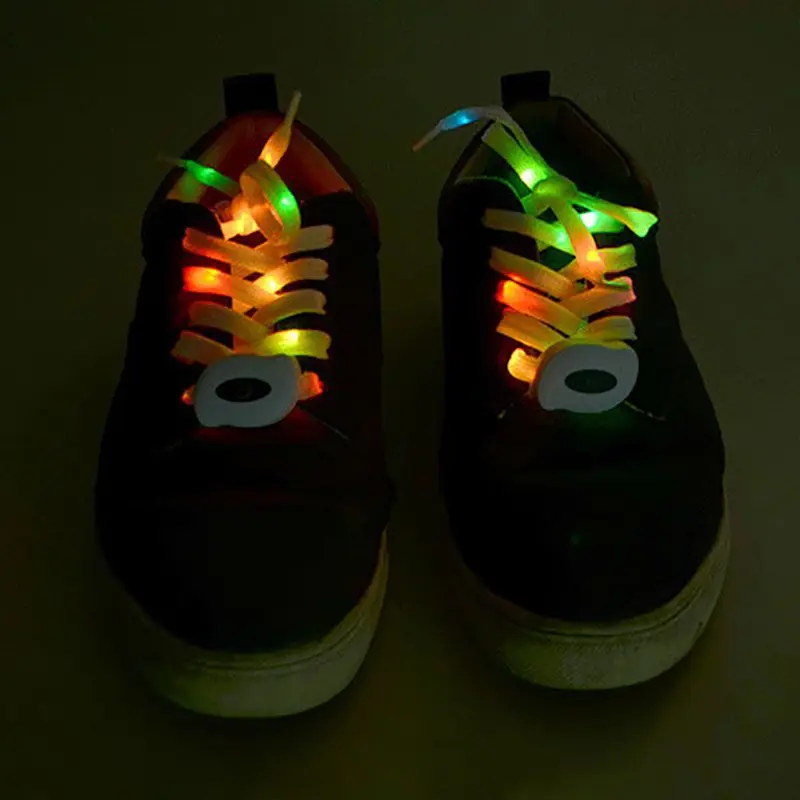 Ночная Мода зарядка через Usb Блестящий Led Изменение люминесцентные шнурки