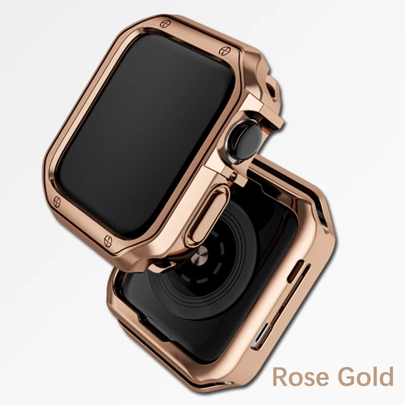 Чехол и ремешок для Apple Watch Band 45 мм 41 44 браслет с пряжкой из нержавеющей стали iwatch