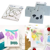 holiday ornaments new 2021 metal cutting dies and stencil diy scrapbooking card paper cards handmade album stamp die sheets