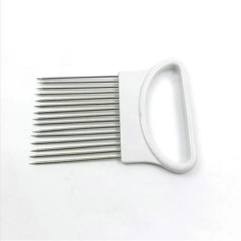 

Kitchen Accessories Multi-purpose Onion Cutter Stainless Steel Vegetable Slicer Tomato Cutter Metal Meat Needle Kitchen Gadgets