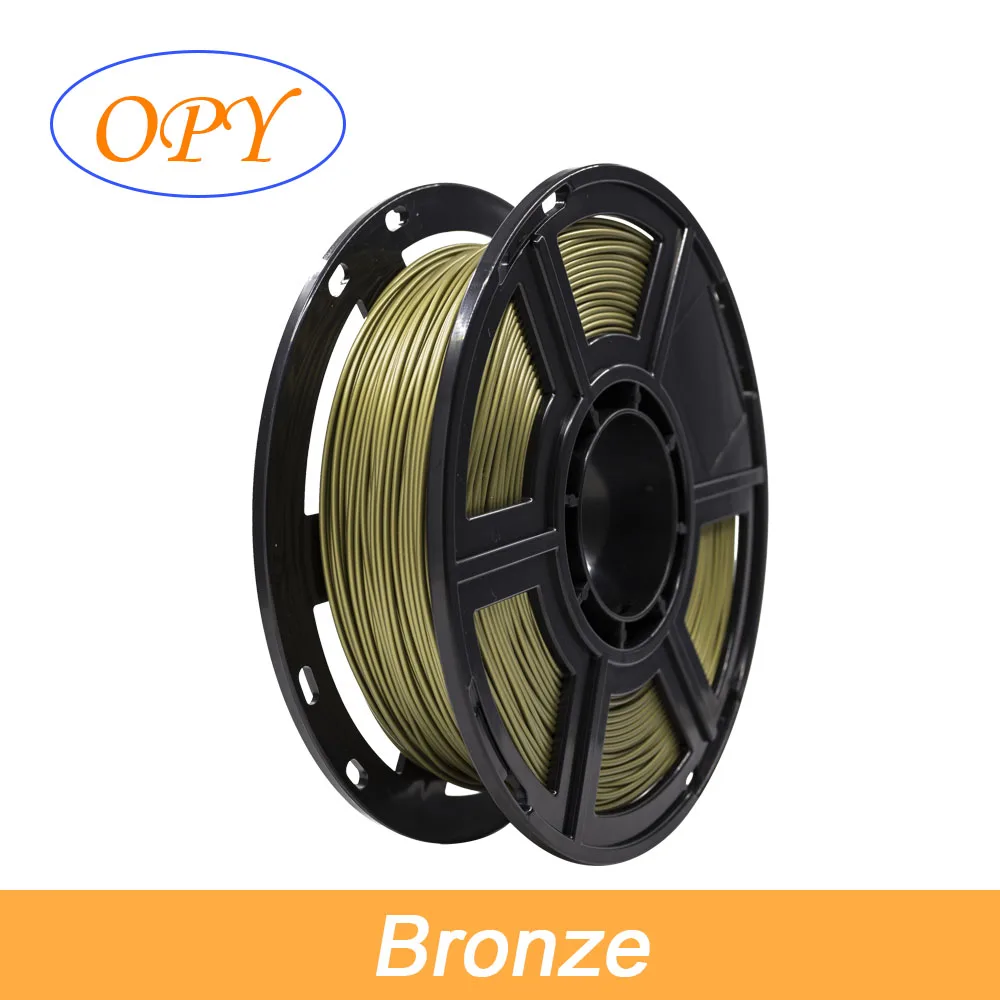 Opy Metal Brass Bronze Copper Iron Filament 1 Kg 100g 10m Net Weight Steel Metallic Silverfill Metalfill Aluminium Aluminum Rohs loading=lazy