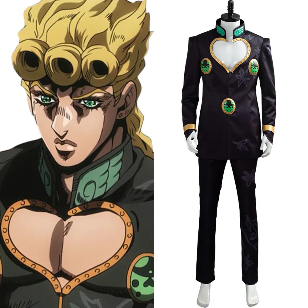 JoJos Bizarre Adventure Golden Wind Giorno Giovanna Cosplay Costuem Final Episode Gang Boss Halloween Costumes |