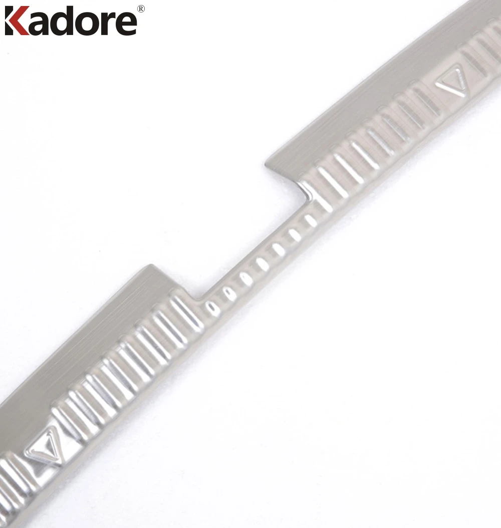 Внутренняя защитная накладка на бампер из нержавеющей стали для Skoda Octavia 2014 2015 2016