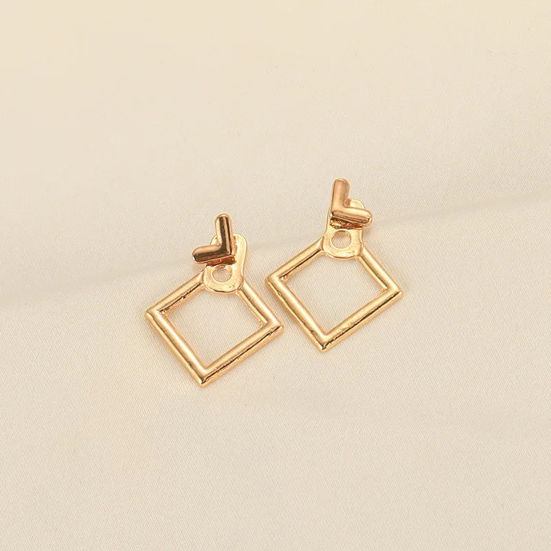 Простые серьги в европейском и американском стиле креативные геометрические из
