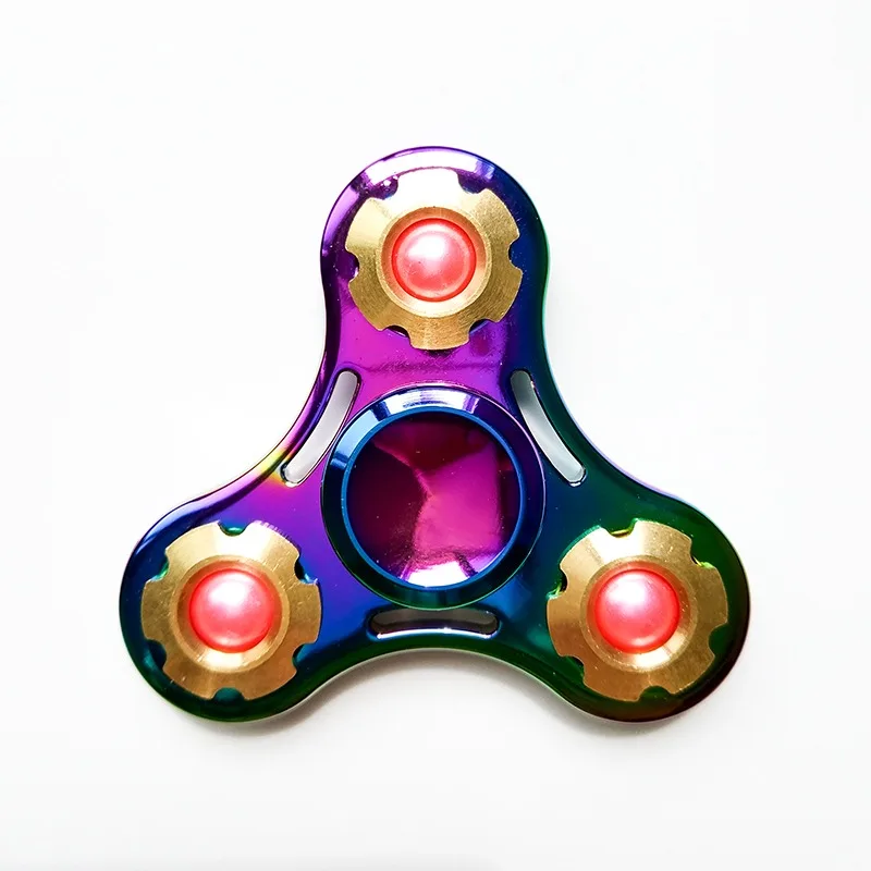 Colorful 2 Титановый Спиннер-Спиннер металлический EDC ручной Спиннер для пальцев сделанный фокус Красочные антистрессовые игрушки для друзей SL160 - Цвет: Colorful 2