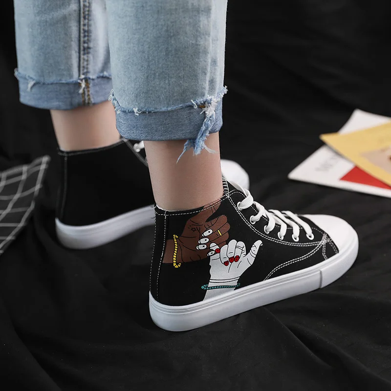 Новинка Весна 2020 Женская парусиновая обувь в уличном стиле классные женские