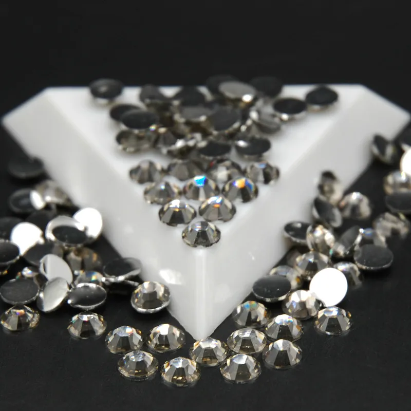 2mm3mm4mm5mm6mm серый Стразы Flatback без исправление камней для телефона Декор 3D ногтевое
