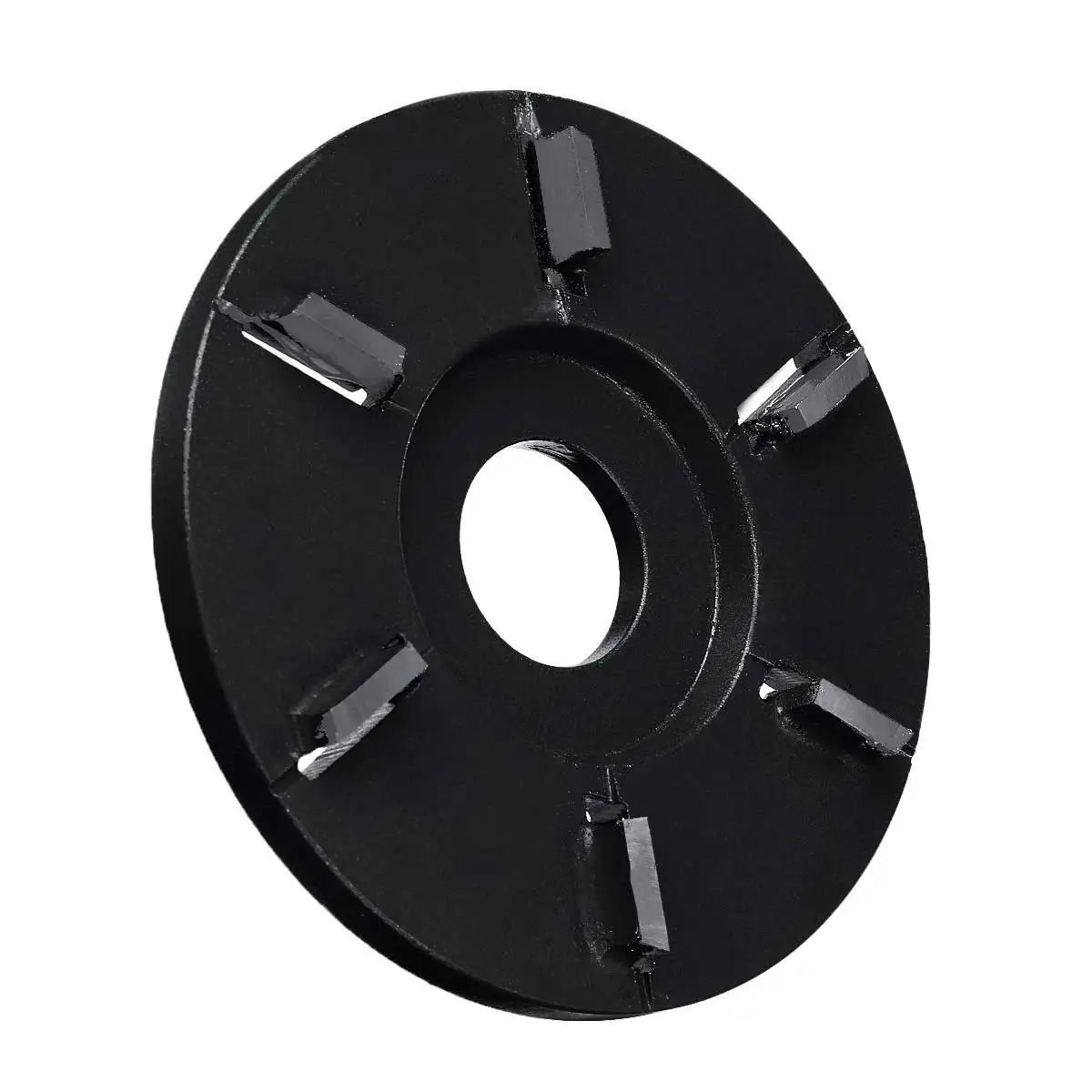 Flat black 90 мм мощный резьба по дереву диск для 22 мм Угловая шлифовальная машина инструмент Фрезерный резак чайный лоток лезвие шестизуб деревообрабатывающий турбо диск шлифовальный станок - Цвет: Flat black