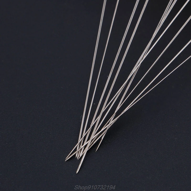 

10x Big Eye Curved Beading Needles Threading String Cord Jewelry Tool 0.6x 100mm N02 20 Dropshippping