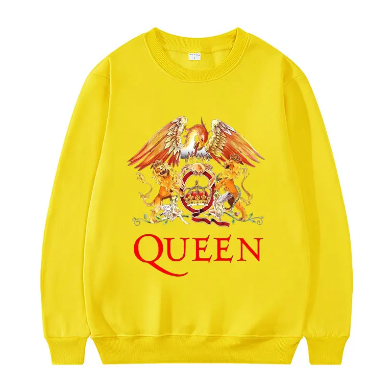 

Queen Rock Band Sweatshirt Men Fashion Comfortable Clothing Hip Hop Streetwear Kiss Pullover Vintage Sweatshirts Oversize Tops