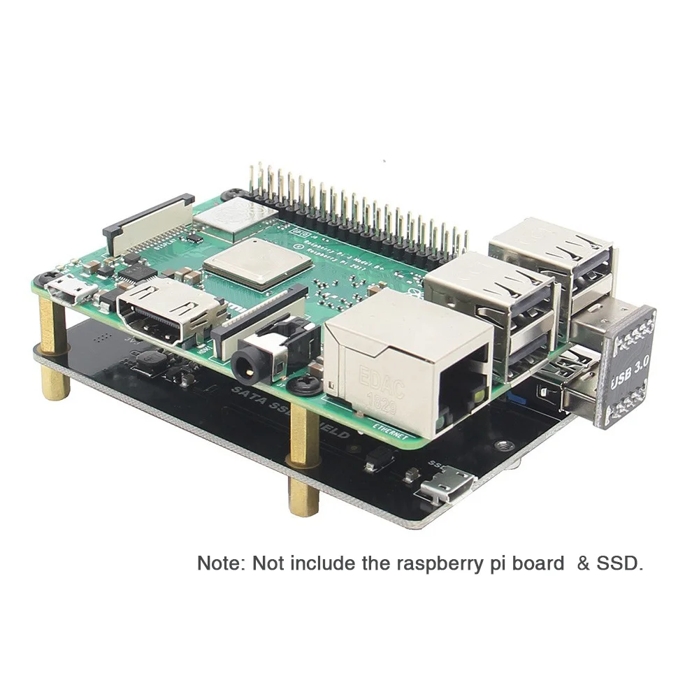 Плата расширения для SSD-накопителей Raspberry Pi X860 M.2 NGFF 2280/2260/2242/2230 SATA с USB-разъемом 3 0