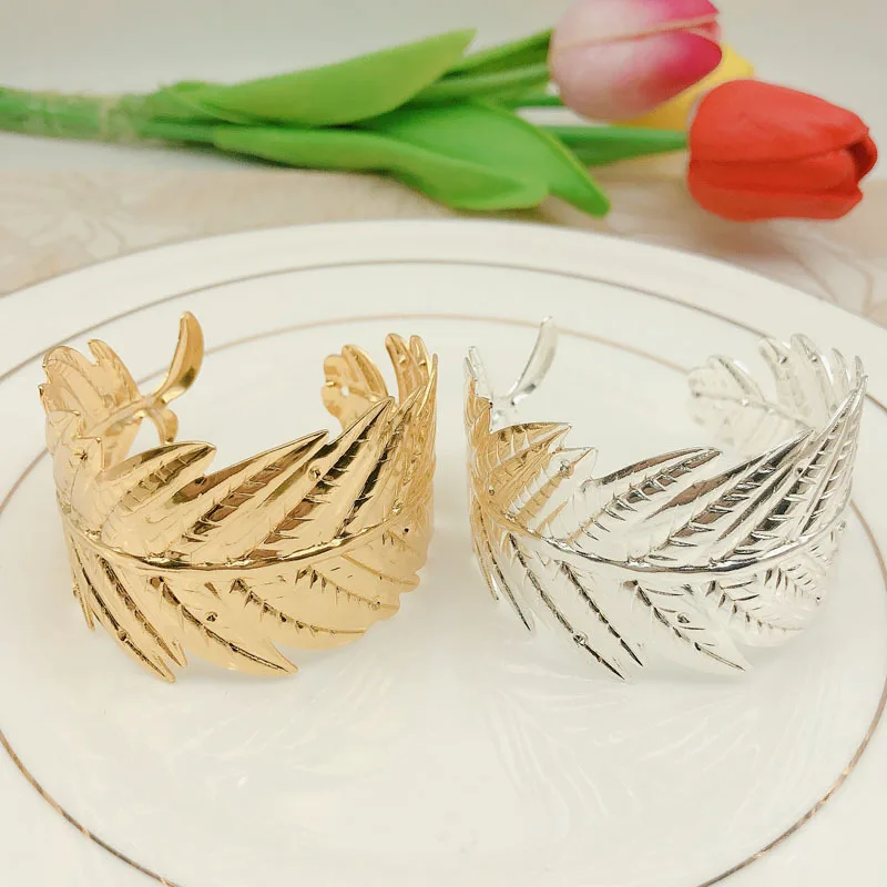 6 шт. металлическое кольцо для салфеток в виде листьев | Дом и сад