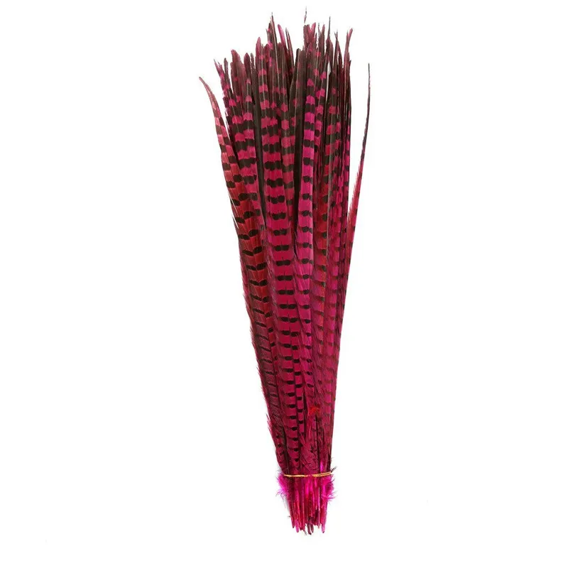 

30-35CM Ringneck Pheasant Tail Feathers for Crafts Black White long Natural Pheasant Feathers Decoration Carnival Plumas