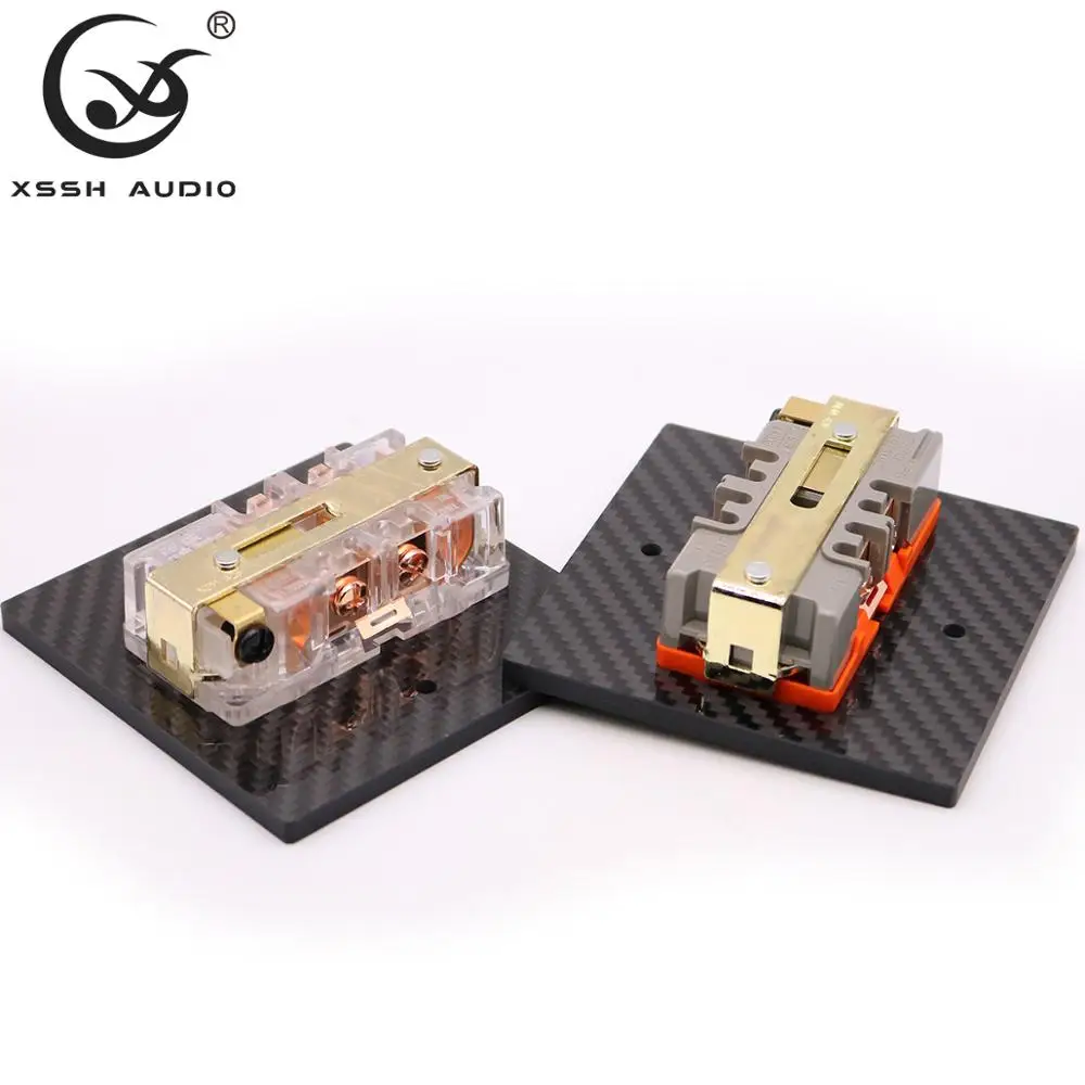 2 * США KS-II # Мощность разъем Hi-end "сделай сам" Hi-Fi Медь покрытием 24k gold 20amp 20A 125V