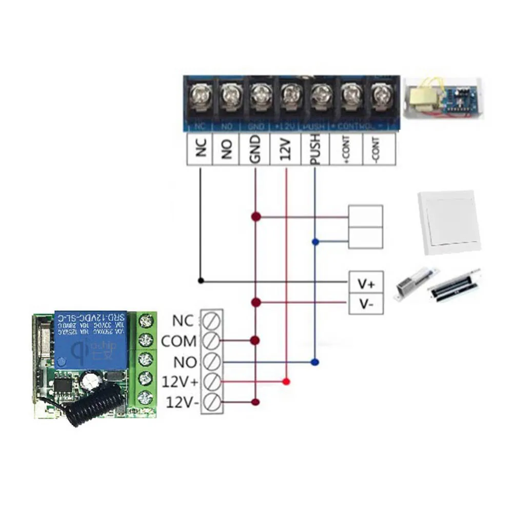 Универсальный беспроводной пульт дистанционного управления 433 МГц 12 В