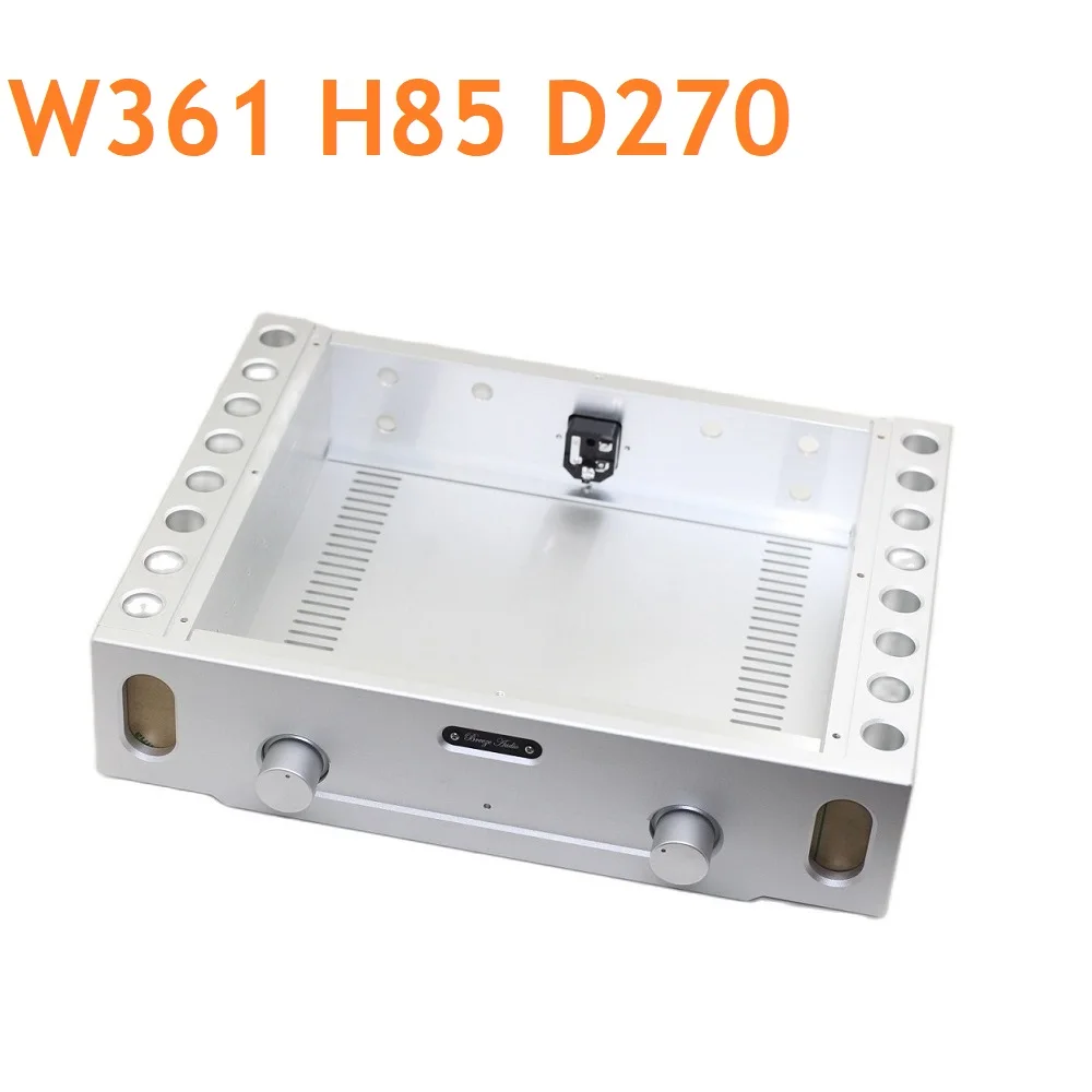 Роскошный полностью алюминиевый усилитель мощности Hifi корпус серебристого