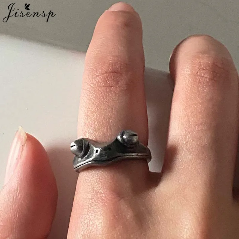 Модные кольца серебряного цвета с мультяшными животными для женщин мужчин Панк