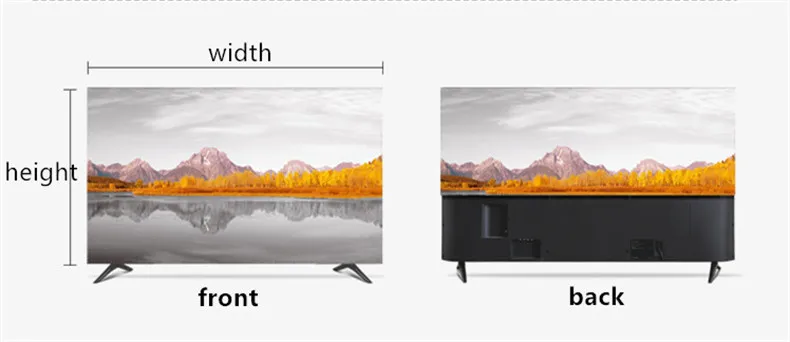 1"-80" 22 дюймов 75 дюймов экран lcd tv PC чехол декоративный капюшон занавес пейзаж озеро горный холм дерево водонепроницаемый