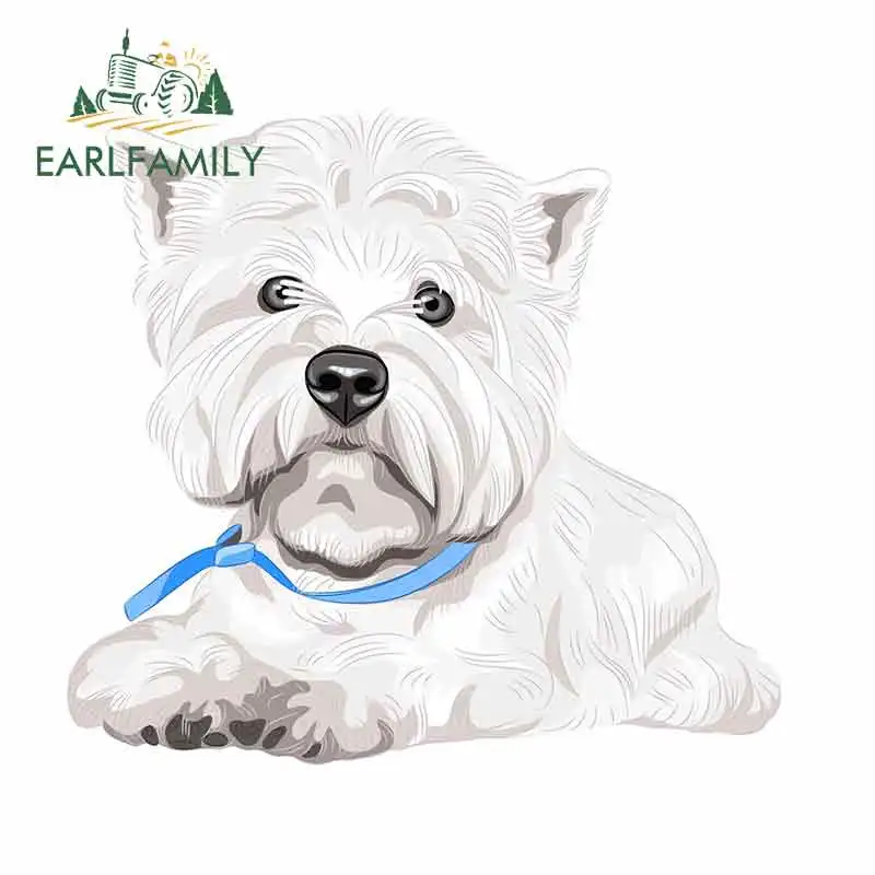 EARLFAMILY 13 см x 11 9 наклейка с собакой West Highland Terrier автомобиль велосипед iPad
