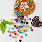 100 шт., силиконовые бусины для детского прорезывателя, 12 мм