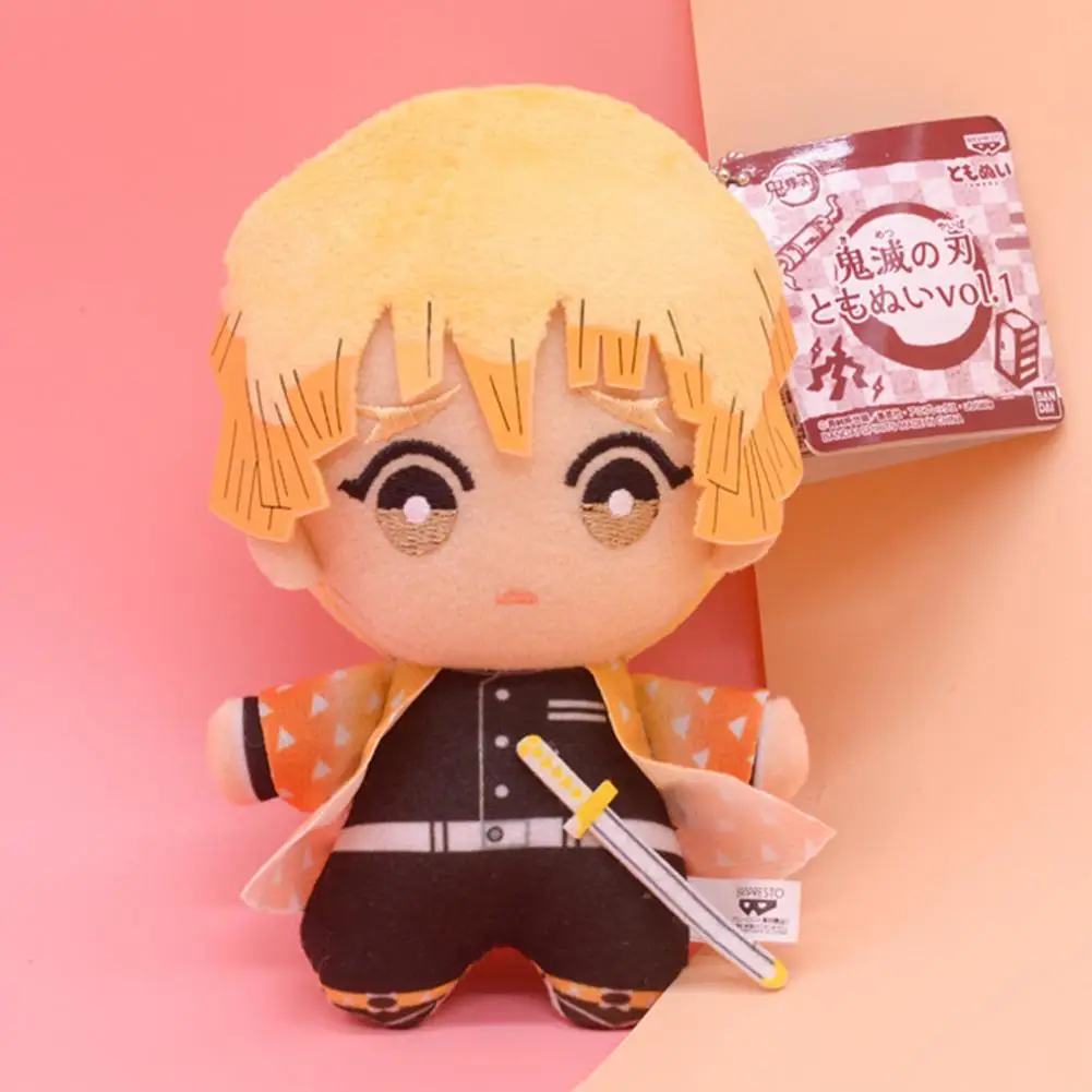 15cm Anime Demon Slayer Plush Toys Doll Kimetsu No Yaiba Agatsuma Zenitsu Nezuko Giyuu Hashibira Figure Cartoon Kids Gift - купить по