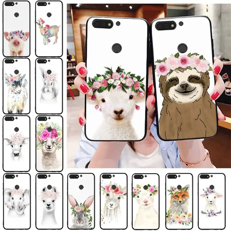 

Baby Animal Raccoon Fox Sheep Phone Case For Huawei Honor 10X lite 7C 7A 8X 9X 8A 20lite 10lite 10i 8C 7X 8S 20S 9S 7S 9A Case