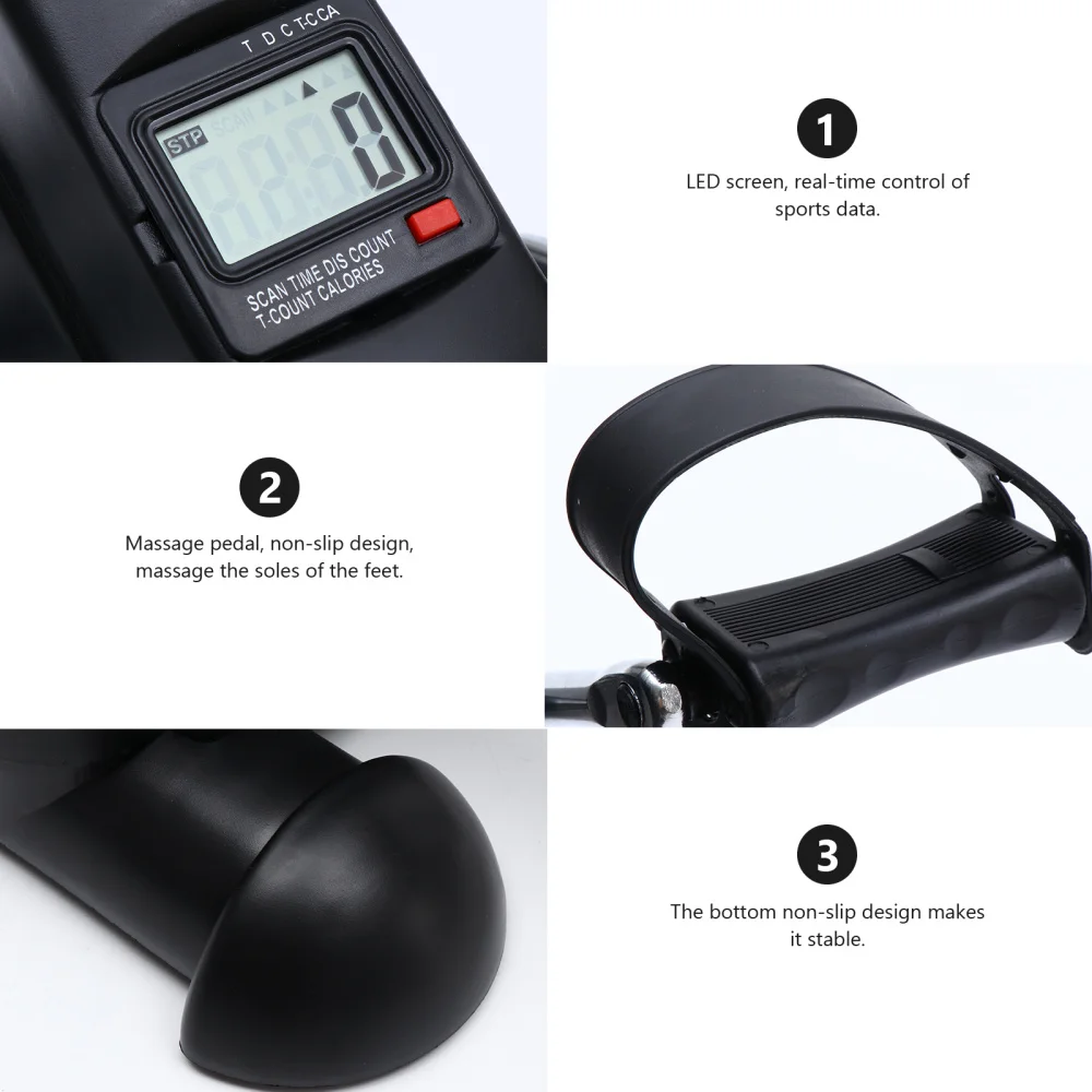 

1pc Indoor Exercise Pedal Machine Household Resistance Fitness Mini Stepper