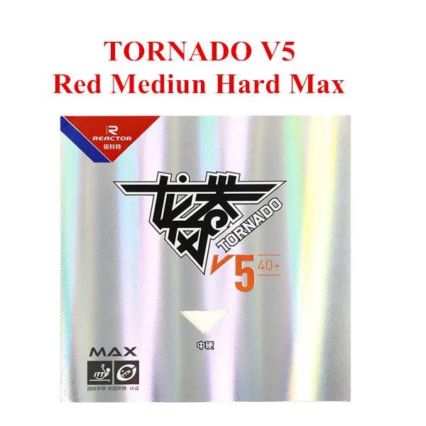 Pips-In реактор tornado V5 40+ резиновый для настольного тенниса с губкой Tenis De Mesa - Цвет: Красный