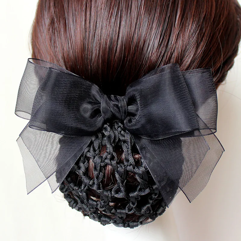 Тканевая пряжа для взрослых профессиональная заколка волос Сетчатая Сумка брошь