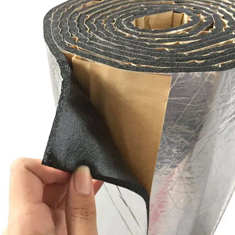 Шумоизоляция из алюминиевой фольги для автомобиля 10 мм звукоизоляция резиновой