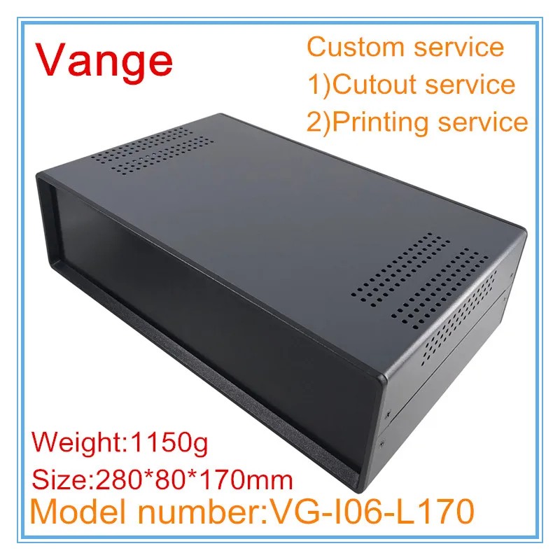 1 шт./лот, корпус для проекта, железный металлический материал, Корпус Корпуса 280*80*170 мм для управления электронным оборудованием