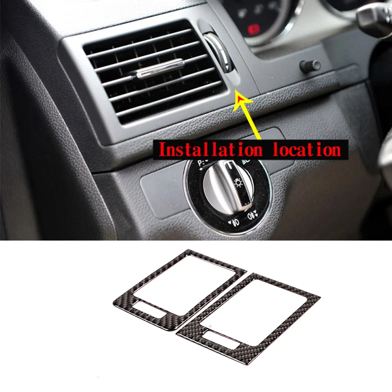 

2 шт., наклейки на решетку вентиляционного отверстия Mercedes Benz W204 C Class 2007-2013