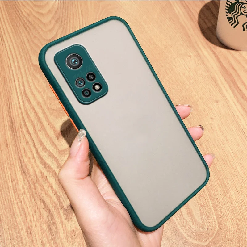 For Cover Xiaomi Mi 10T Pro Case For Mi 10T Pro Capa Back Translucent Matte Cover  For Redmi Note 10 9 Pro Mi 11 10 Pro Fundas