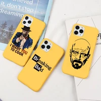 heisenberg breaking bad tv series phone case candy color for iphone 6 7 8 11 12 s mini pro x xs xr max plus