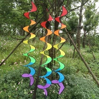 outdoor hanging rainbow rotating vertical colorful windmill kindergarten decorative string pinwheel festival layout supplies