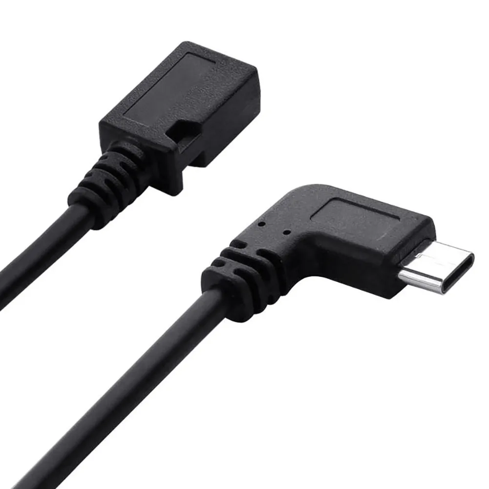 25 см USB 3 1 Тип C Мужской левый 90-градусный угловой тип к Micro 5-контактный разъем