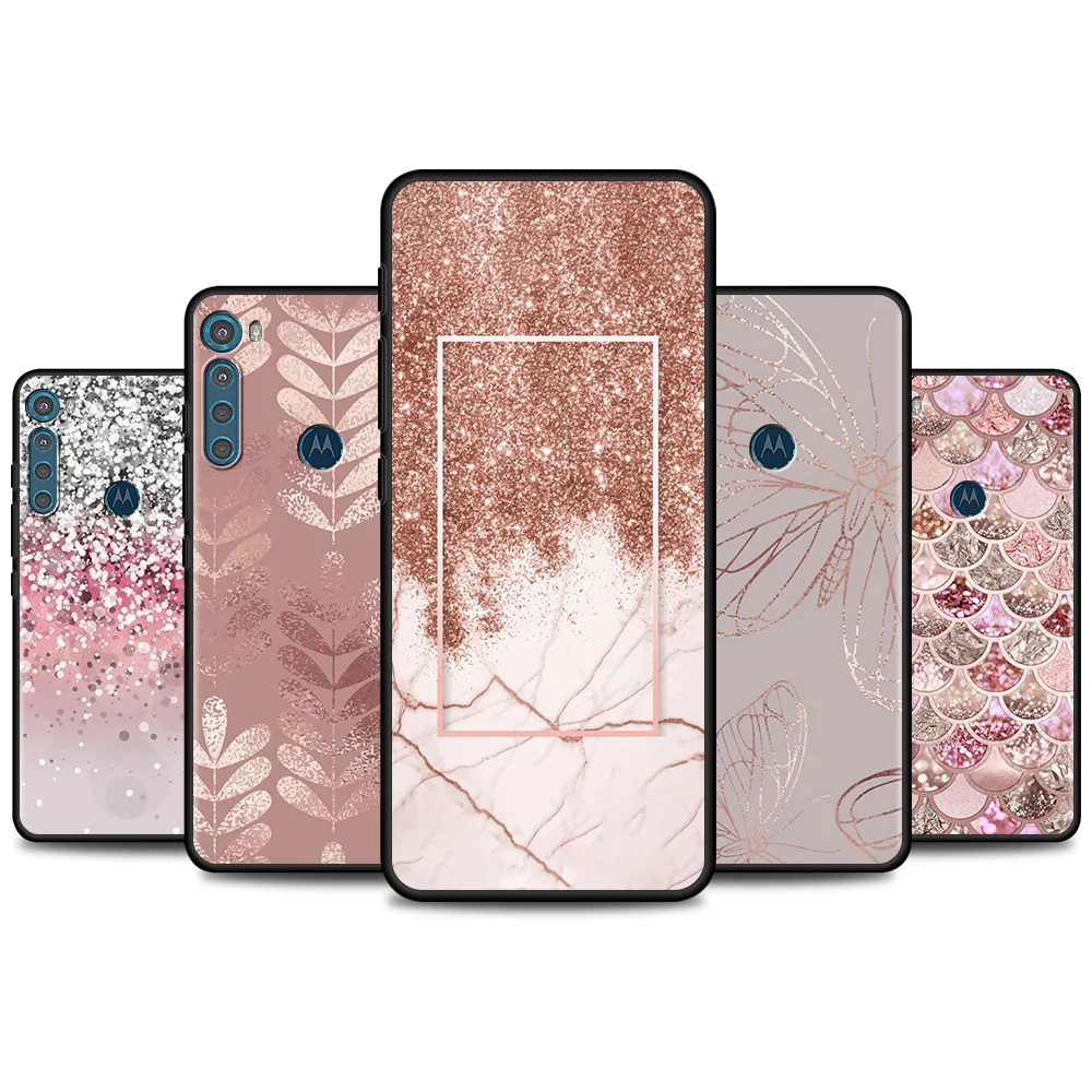 

Phone Cover For Motorola G30 G10 G9 G8 Power Play Plus Shell Fashion Pink Hearts Moto G Stylus One Fusion Hyper E6s Edge Case