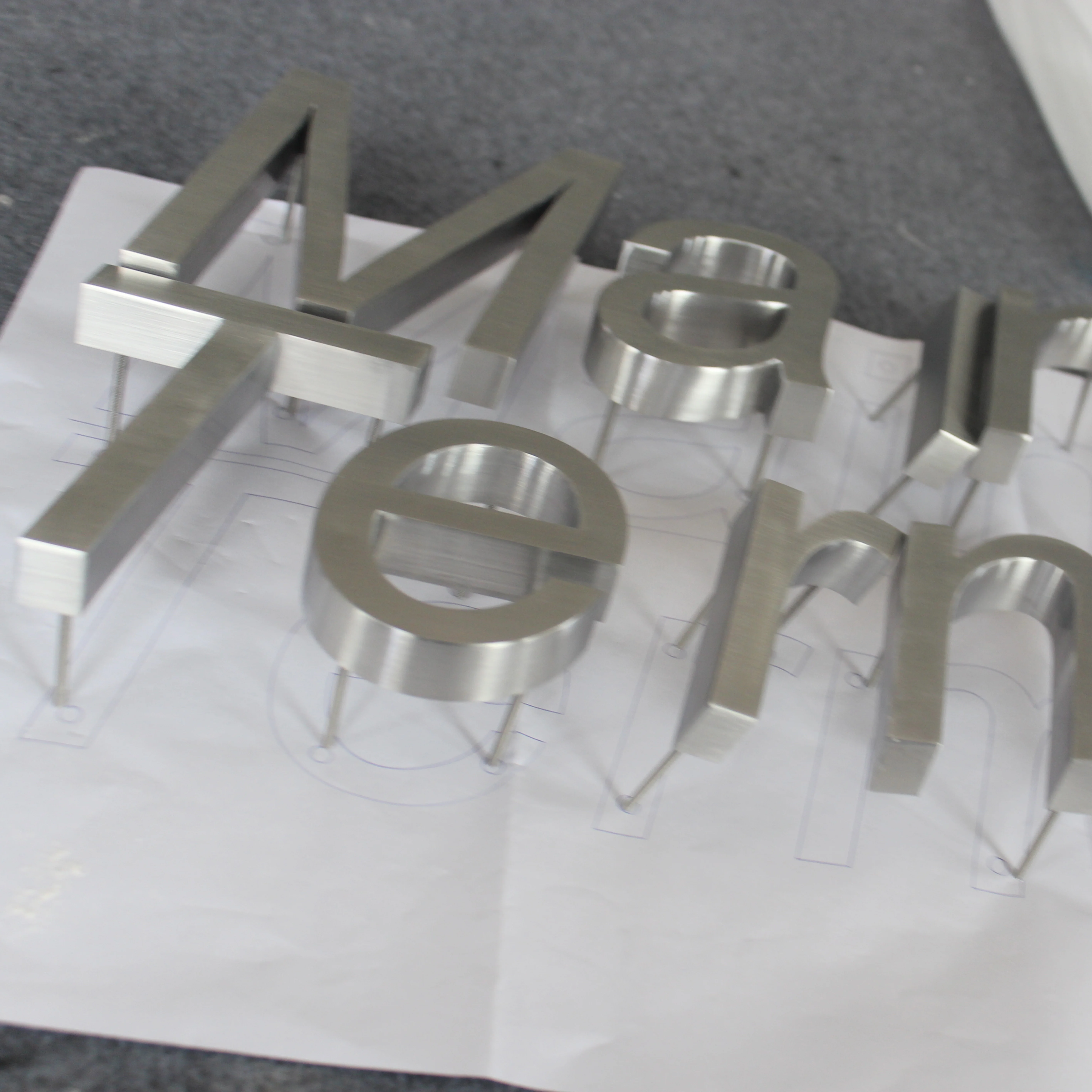 Customized Laser Cut Channel Letters Outdoor Indoor Shop Metal Logo Brass Stainless Steel | Дом и сад